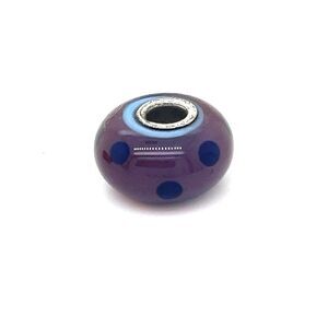 Trollbead Purple Dot Bead